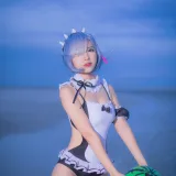 二佐Nisa《蕾姆1号本 泳衣2》写真图集 11P｜在线预览与图包下载