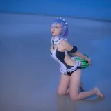 二佐Nisa《蕾姆1号本 泳衣2》写真图集 11P｜在线预览与图包下载