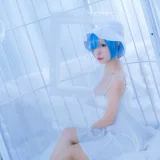 二佐Nisa《蕾姆2号本 蕾姆白裙》写真图集 27P｜在线预览与图包下载