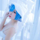 二佐Nisa《蕾姆2号本 蕾姆白裙》写真图集 27P｜在线预览与图包下载