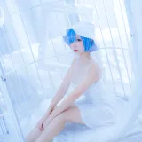 二佐Nisa《蕾姆2号本 蕾姆白裙》写真图集 27P｜在线预览与图包下载