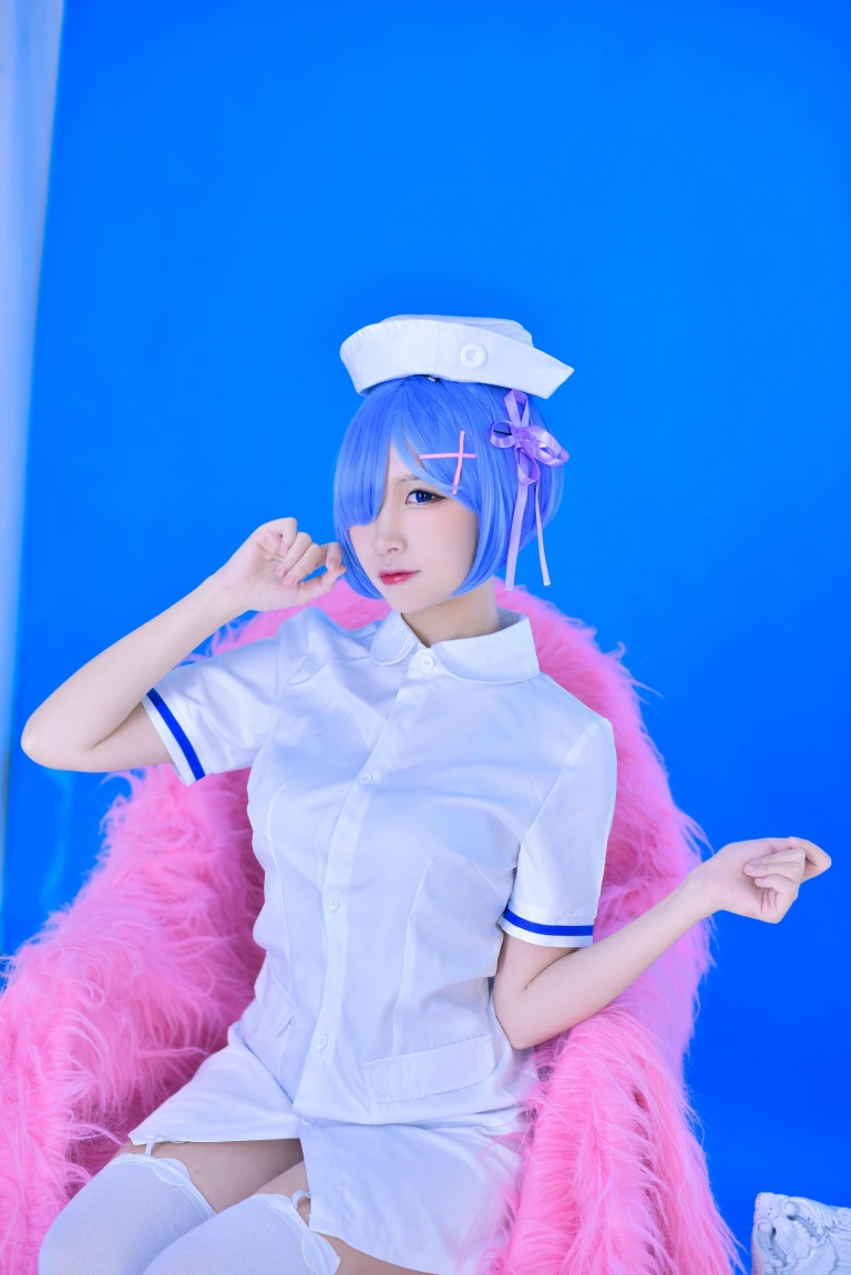 二佐Nisa《蕾姆2号本 蕾姆护士》写真图集 31P｜在线预览与图包下载