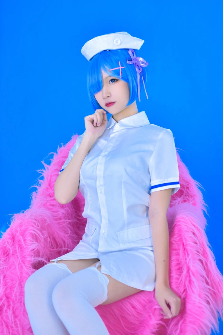 二佐Nisa《蕾姆2号本 蕾姆护士》写真图集 31P｜在线预览与图包下载