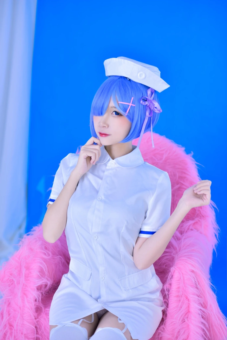 二佐Nisa《蕾姆2号本 蕾姆护士》写真图集 31P｜在线预览与图包下载