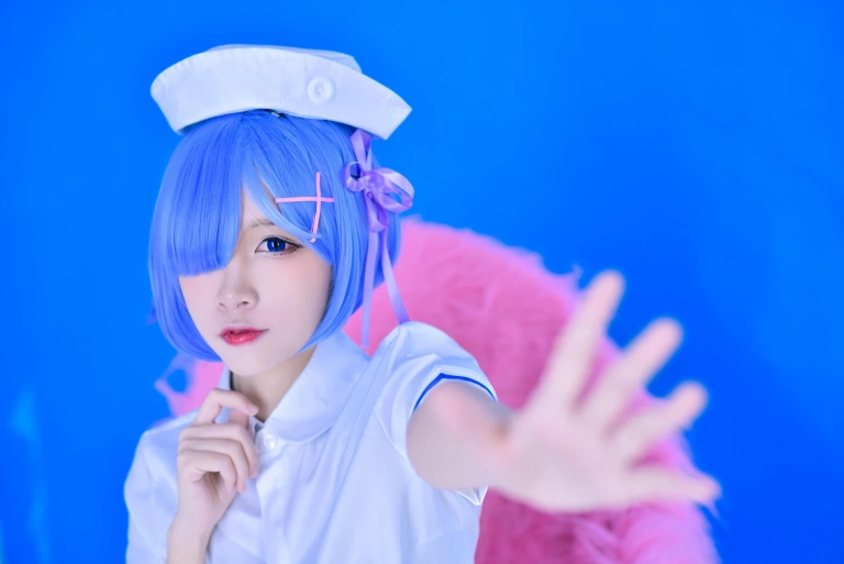 二佐Nisa《蕾姆2号本 蕾姆护士》写真图集 31P｜在线预览与图包下载