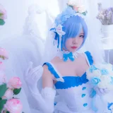 二佐Nisa《蕾姆2号本 蕾姆花嫁》写真图集 33P｜在线预览与图包下载