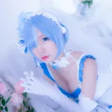 二佐Nisa《蕾姆2号本 蕾姆花嫁》写真图集 33P｜在线预览与图包下载