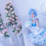 二佐Nisa《蕾姆2号本 蕾姆花嫁》写真图集 33P｜在线预览与图包下载