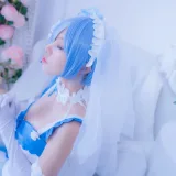 二佐Nisa《蕾姆2号本 蕾姆花嫁》写真图集 33P｜在线预览与图包下载