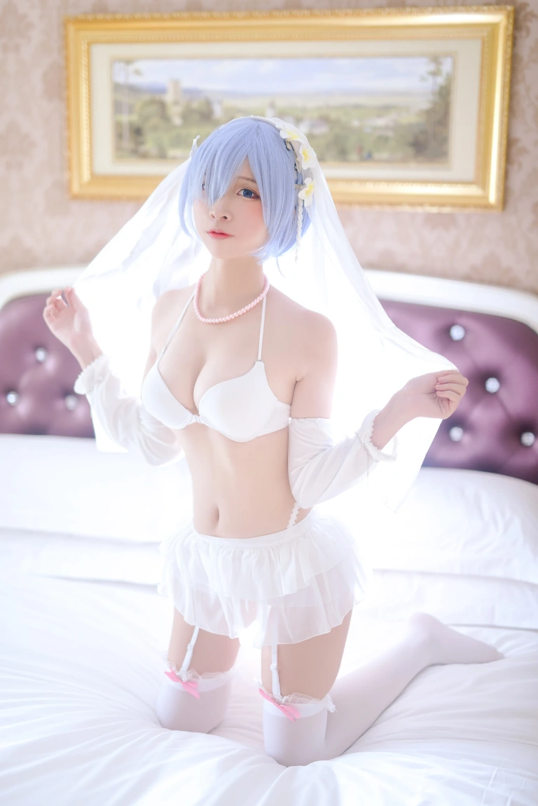 二佐Nisa《蕾姆2号本 蕾姆婚纱》写真图集 35P｜在线预览与图包下载