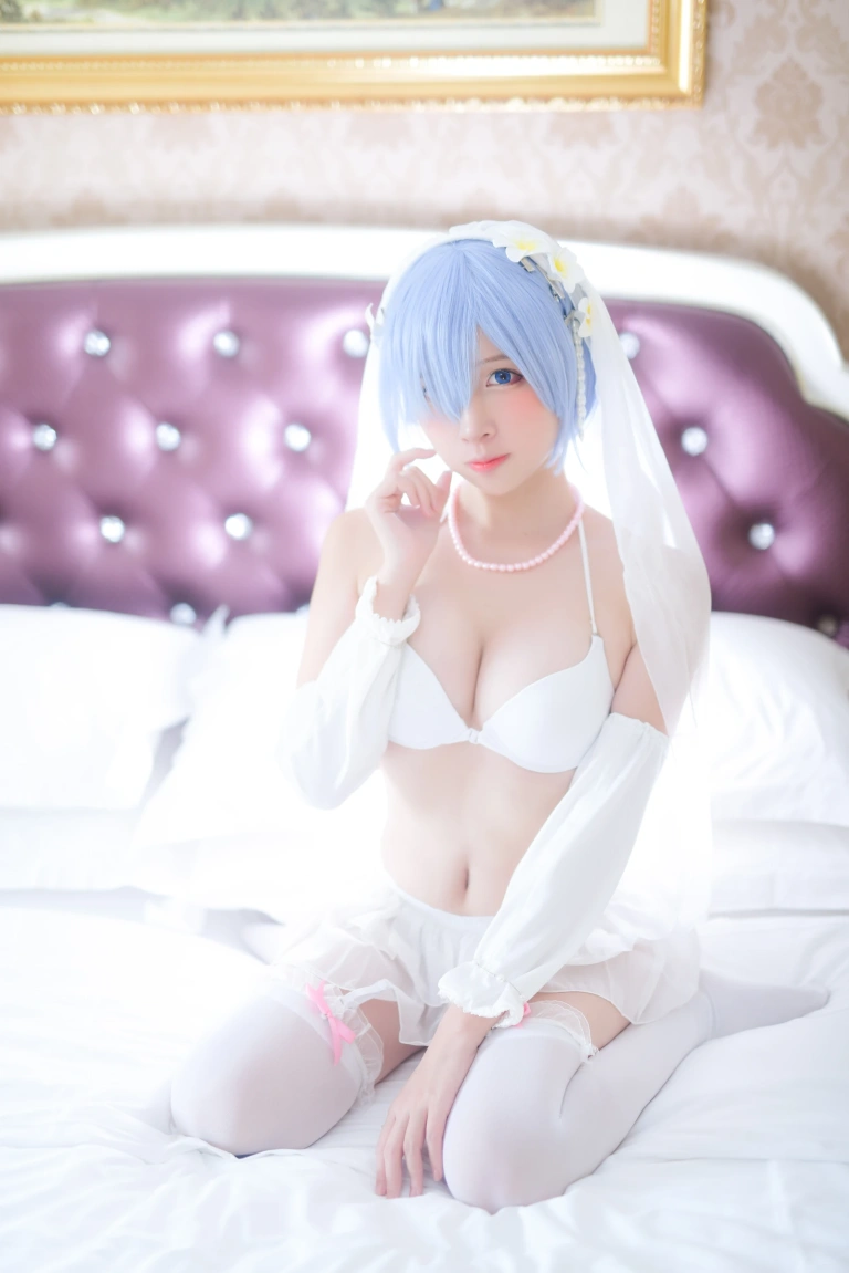二佐Nisa《蕾姆2号本 蕾姆婚纱》写真图集 35P｜在线预览与图包下载