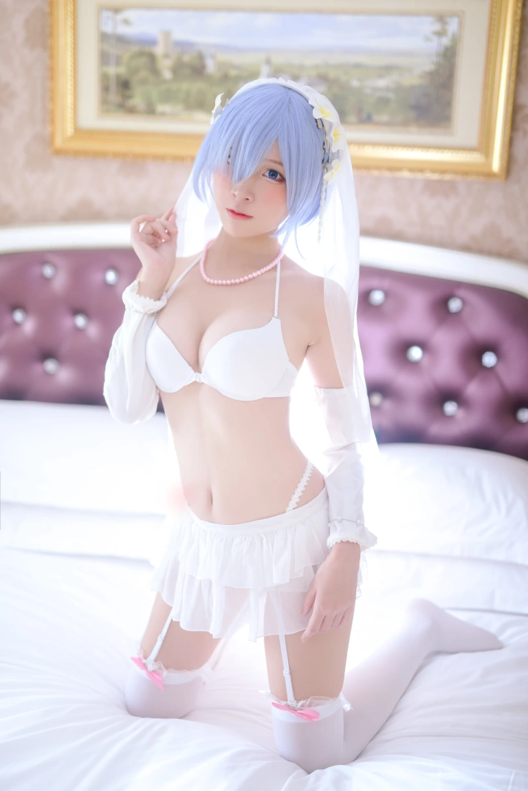 二佐Nisa《蕾姆2号本 蕾姆婚纱》写真图集 35P｜在线预览与图包下载