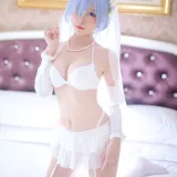 二佐Nisa《蕾姆2号本 蕾姆婚纱》写真图集 35P｜在线预览与图包下载