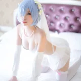 二佐Nisa《蕾姆2号本 蕾姆婚纱》写真图集 35P｜在线预览与图包下载