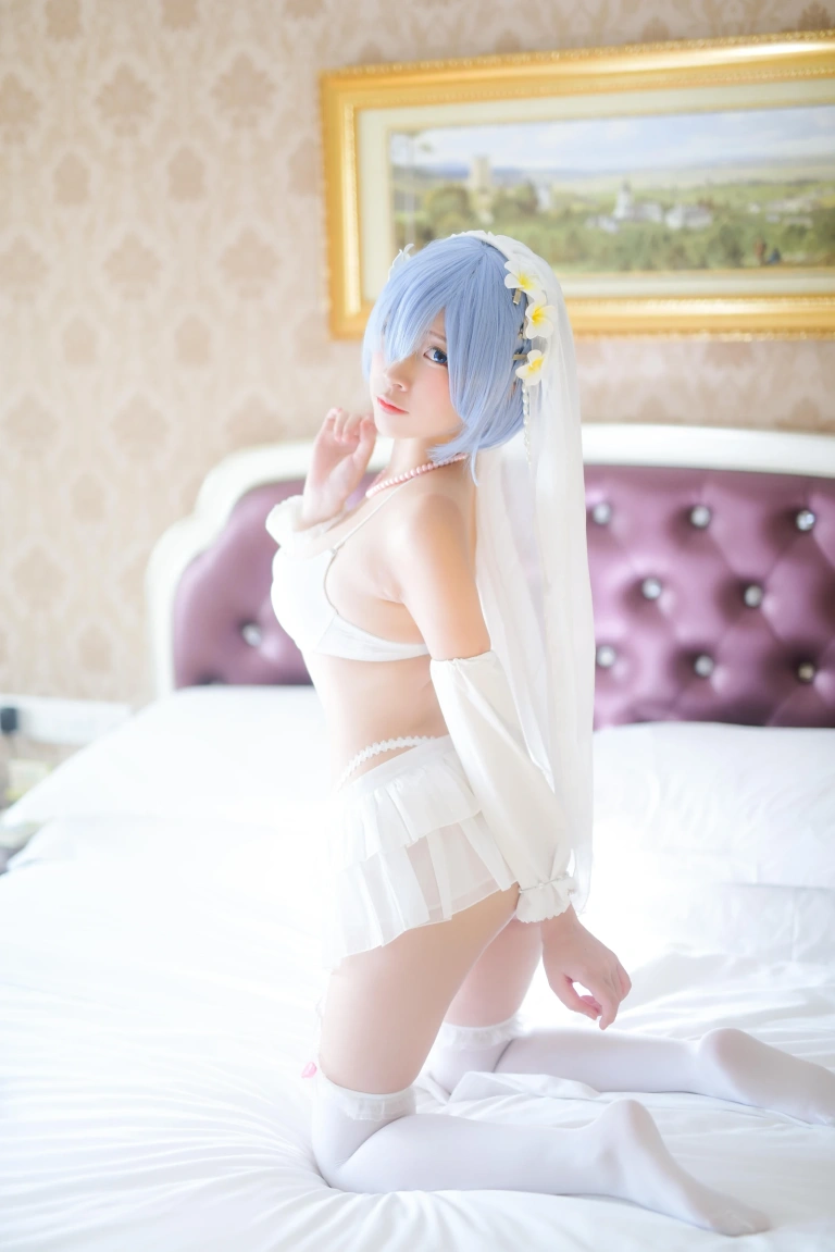 二佐Nisa《蕾姆2号本 蕾姆婚纱》写真图集 35P｜在线预览与图包下载
