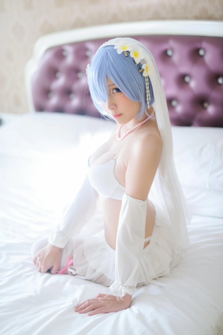二佐Nisa《蕾姆2号本 蕾姆婚纱》写真图集 35P｜在线预览与图包下载