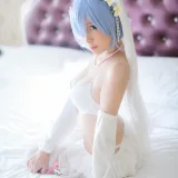 二佐Nisa《蕾姆2号本 蕾姆婚纱》写真图集 35P｜在线预览与图包下载