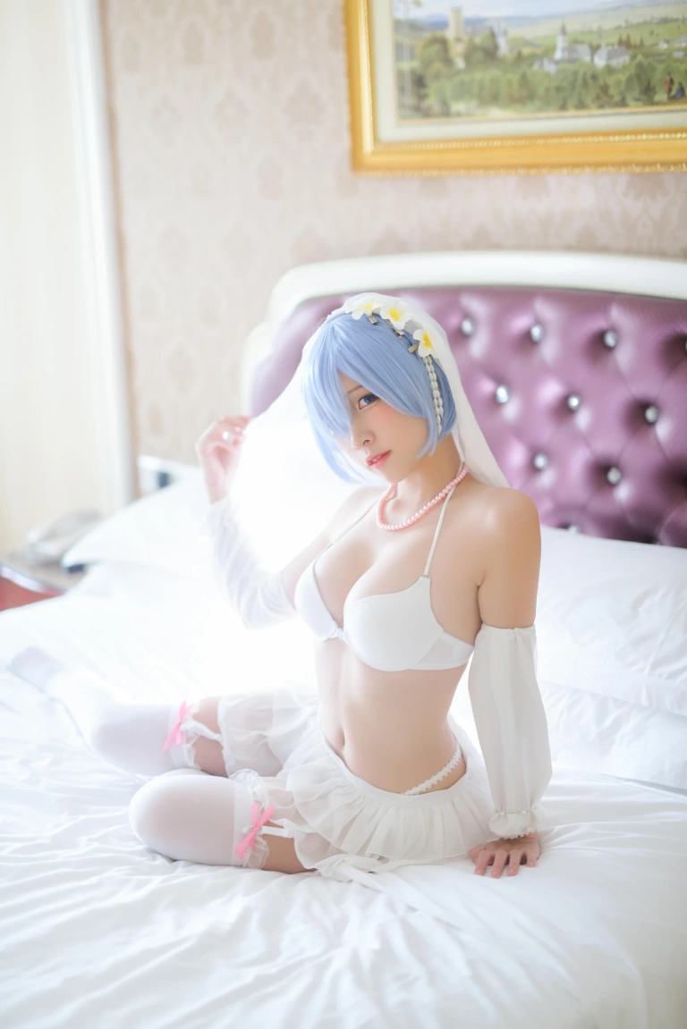 二佐Nisa《蕾姆2号本 蕾姆婚纱》写真图集 35P｜在线预览与图包下载