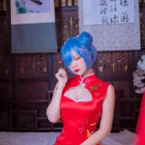 二佐Nisa《蕾姆2号本 蕾姆旗袍》写真图集 30P｜在线预览与图包下载