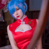 二佐Nisa《蕾姆2号本 蕾姆旗袍》写真图集 30P｜在线预览与图包下载