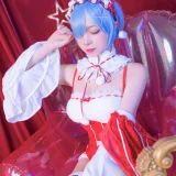 二佐Nisa《蕾姆2号本 蕾姆圣诞》写真图集 46P｜在线预览与图包下载