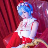 二佐Nisa《蕾姆2号本 蕾姆圣诞》写真图集 46P｜在线预览与图包下载