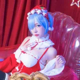 二佐Nisa《蕾姆2号本 蕾姆圣诞》写真图集 46P｜在线预览与图包下载