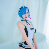 二佐Nisa《蕾姆2号本 蕾姆泳装》写真图集 32P｜在线预览与图包下载
