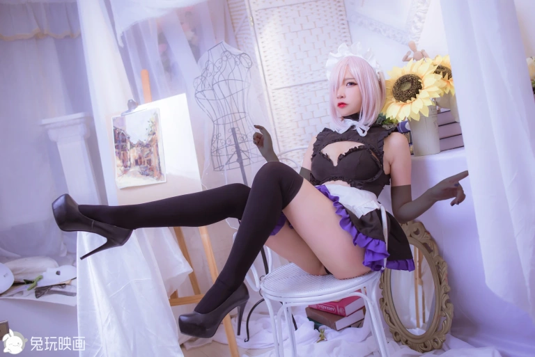 二佐Nisa《玛修女仆》写真图集 7P｜在线预览与图包下载