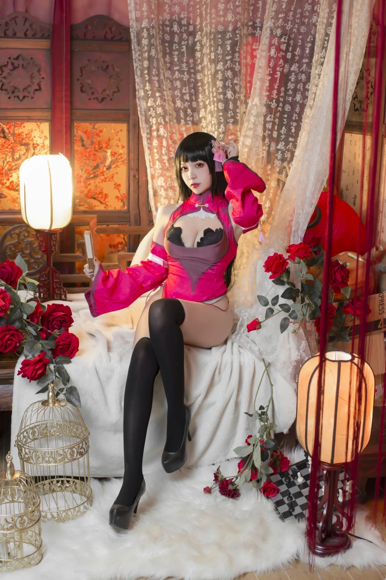 二佐Nisa《梦子旗袍》写真图集 28P｜在线预览与图包下载