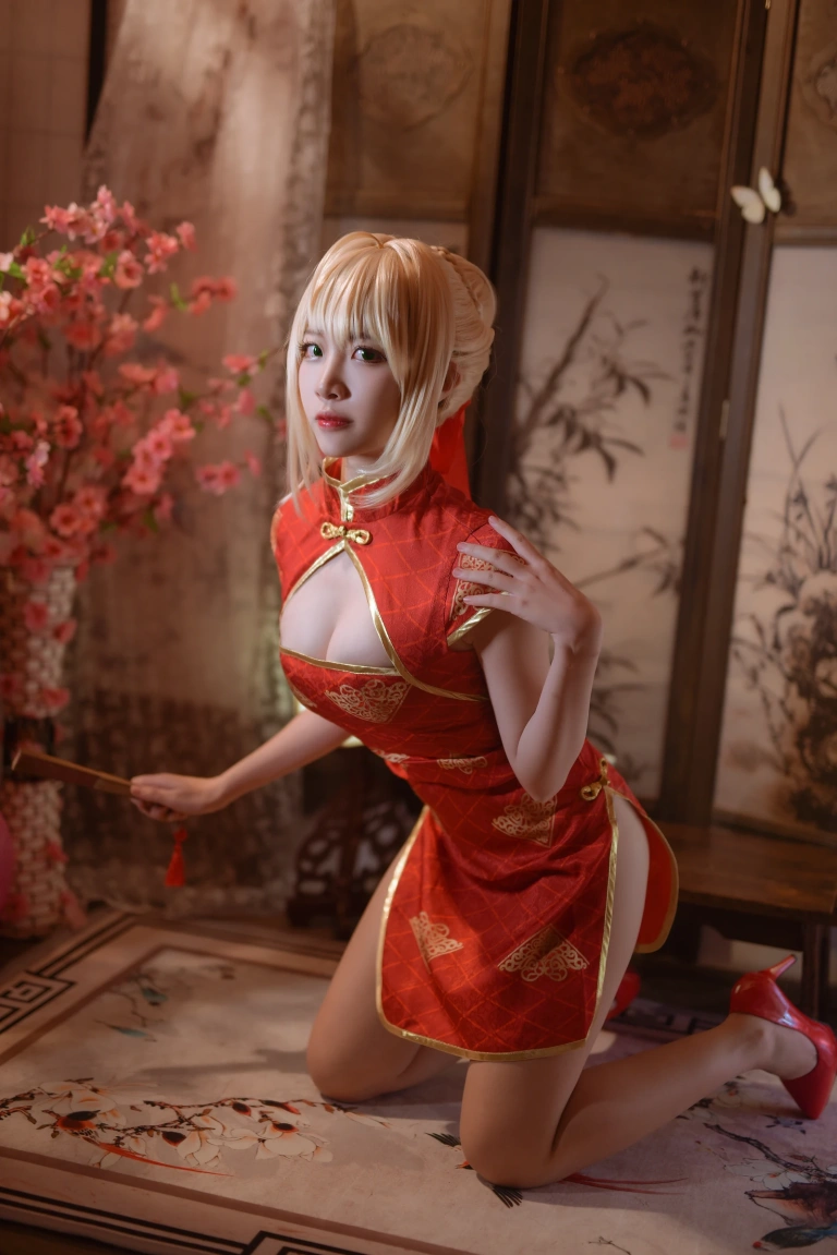 二佐Nisa《旗袍本 Fate尼禄旗袍》写真图集 20P｜在线预览与图包下载