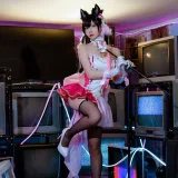 二佐Nisa《犬之眷 碧蓝爱宕打歌服》写真图集 14P｜在线预览与图包下载