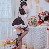 二佐Nisa《犬之眷 碧蓝爱宕女仆》写真图集 19P｜在线预览与图包下载