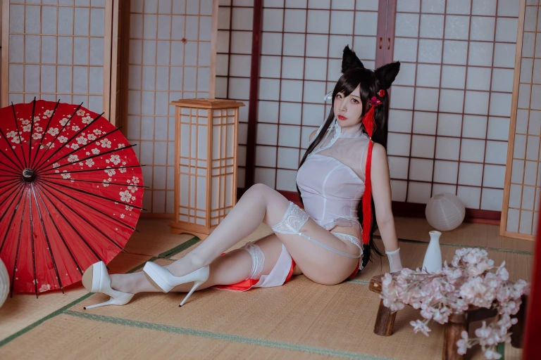 二佐Nisa《犬之眷 碧蓝爱宕旗袍》写真图集 18P｜在线预览与图包下载