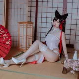 二佐Nisa《犬之眷 碧蓝爱宕旗袍》写真图集 18P｜在线预览与图包下载