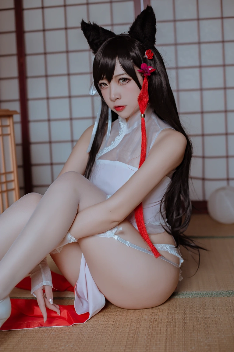 二佐Nisa《犬之眷 碧蓝爱宕旗袍》写真图集 18P｜在线预览与图包下载