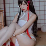 二佐Nisa《犬之眷 碧蓝爱宕旗袍》写真图集 18P｜在线预览与图包下载