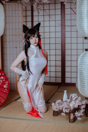 二佐Nisa《犬之眷 碧蓝爱宕旗袍》写真图集 18P｜在线预览与图包下载