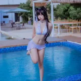 二佐Nisa《犬之眷 碧蓝爱宕泳装》写真图集 18P｜在线预览与图包下载