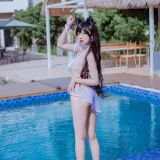 二佐Nisa《犬之眷 碧蓝爱宕泳装》写真图集 18P｜在线预览与图包下载
