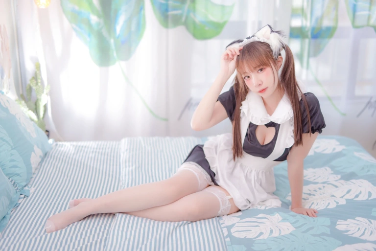 二佐Nisa《私房猫耳女仆》写真图集 44P｜在线预览与图包下载