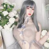二佐Nisa《私房自拍蓝色网状比基尼》写真图集 38P｜在线预览与图包下载