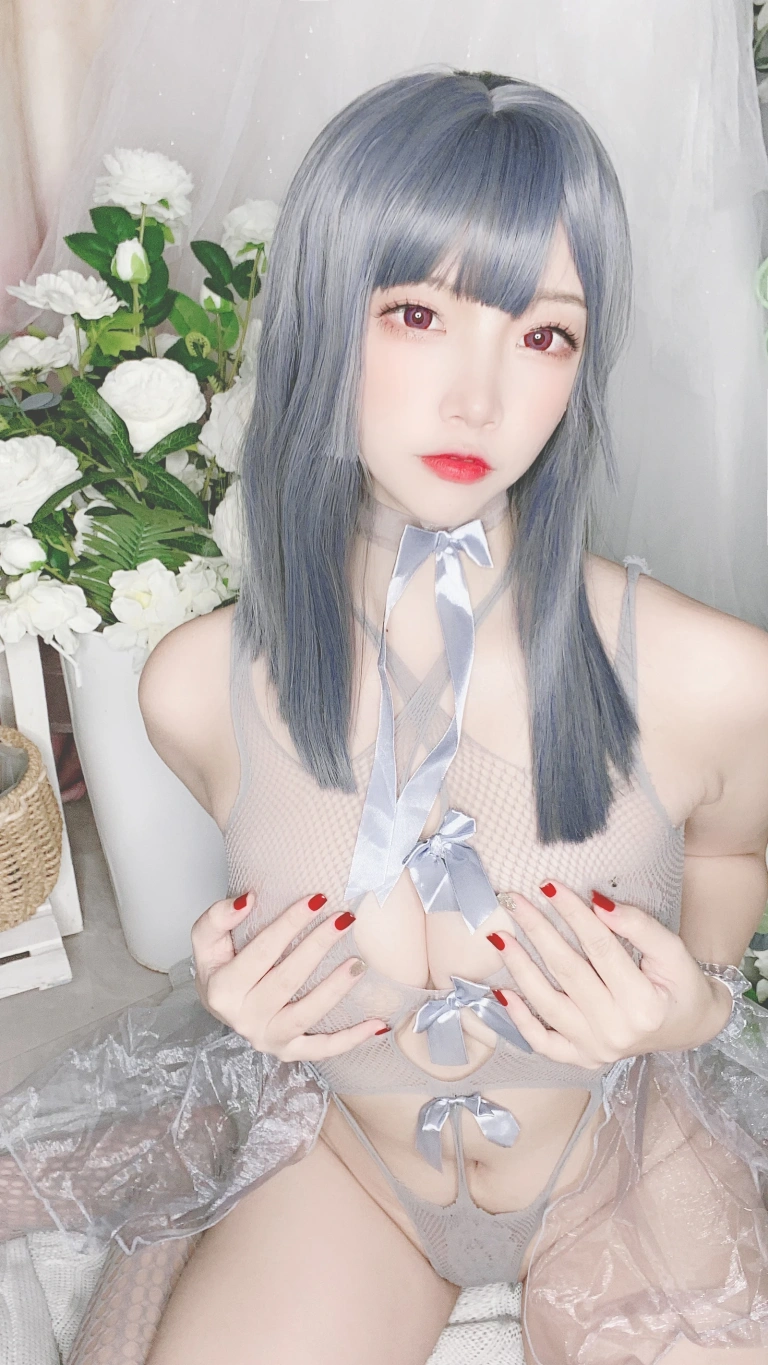二佐Nisa《私房自拍蓝色网状比基尼》写真图集 38P｜在线预览与图包下载