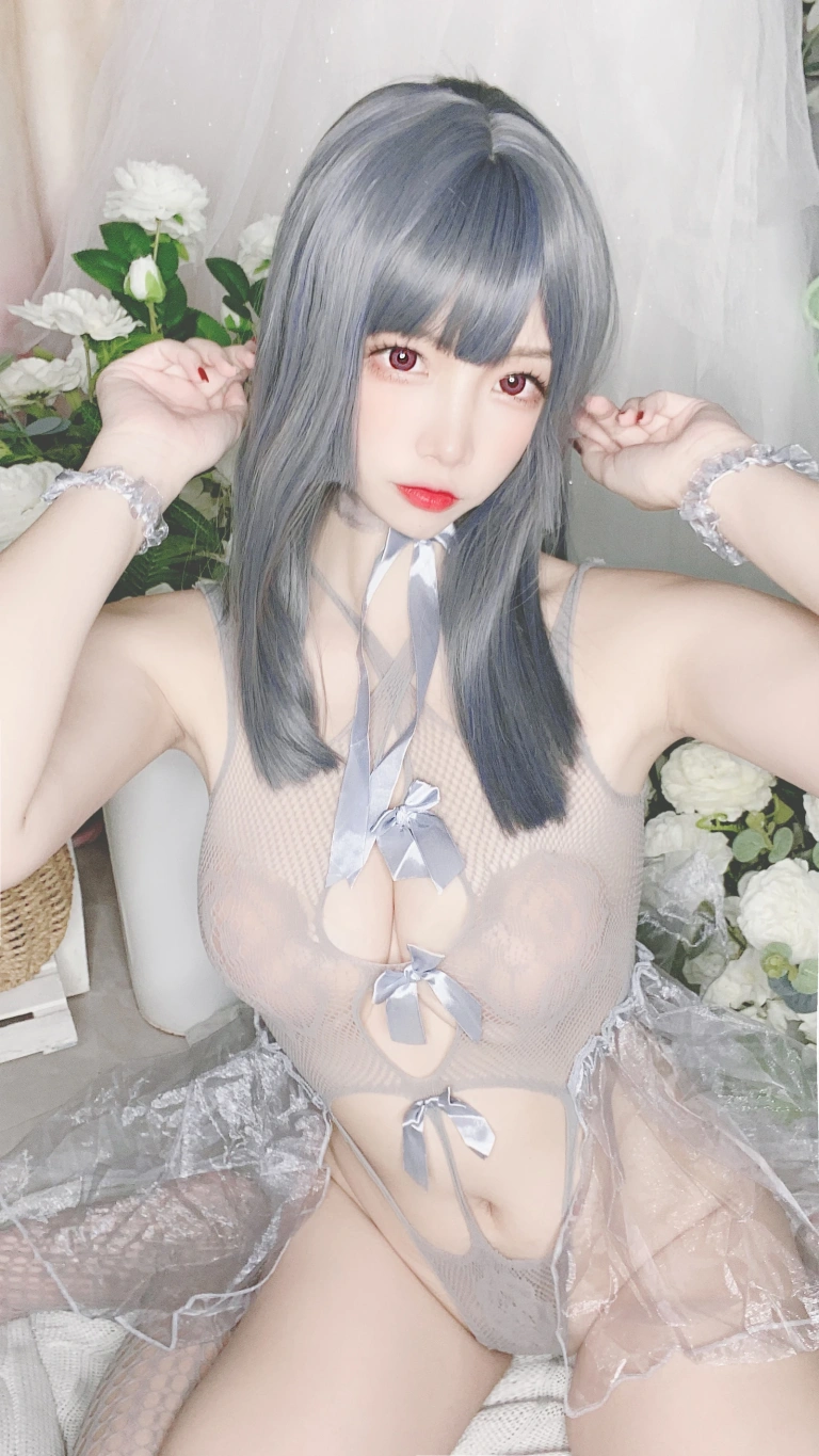 二佐Nisa《私房自拍蓝色网状比基尼》写真图集 38P｜在线预览与图包下载