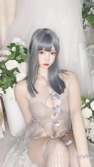 二佐Nisa《私房自拍蓝色网状比基尼》写真图集 38P｜在线预览与图包下载
