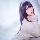 二佐Nisa《霞之丘诗羽学姐毛衣》写真图集 47P｜在线预览与图包下载
