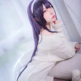二佐Nisa《霞之丘诗羽学姐毛衣》写真图集 47P｜在线预览与图包下载