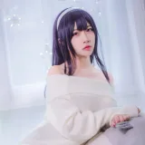 二佐Nisa《霞之丘诗羽学姐毛衣》写真图集 47P｜在线预览与图包下载