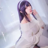 二佐Nisa《霞之丘诗羽学姐毛衣》写真图集 47P｜在线预览与图包下载