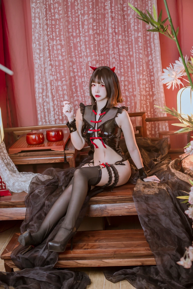 二佐Nisa《中华风小恶魔》写真图集 31P｜在线预览与图包下载